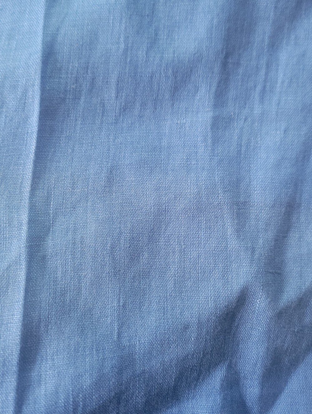 3.66 Yards × 56" Light Blue Cotton Linen Fabric For Sewing